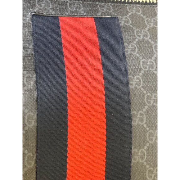 Gucci GG Supreme Messenger Bag With Red & Blue Stripe - Picture 7 of 13